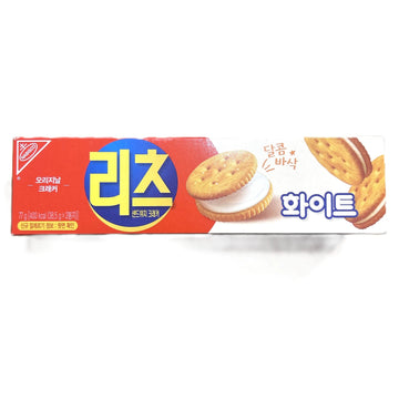 Korean Ritz White Cream Sandwich Crackers – Sweet Vanilla Cream Filled Crackers (Korea)