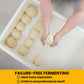 L'Oro Del Sud, 5 Dough Proofing Box Trays with 1 Lid, White, 6 Pack