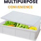 L'Oro Del Sud Dough Proofing Box – 2 Pack with Lid, White | Professional Pizza Dough Fermentation Tray Made in Italy