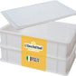 L'Oro Del Sud Dough Proofing Box – 2 Pack with Lid, White | Professional Pizza Dough Fermentation Tray Made in Italy