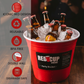 Redcupliving Red Party Ice Bucket | Reusable, Dishwasher-Safe