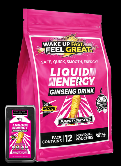 Liquid Energy Ginseng Drink Original Coffee