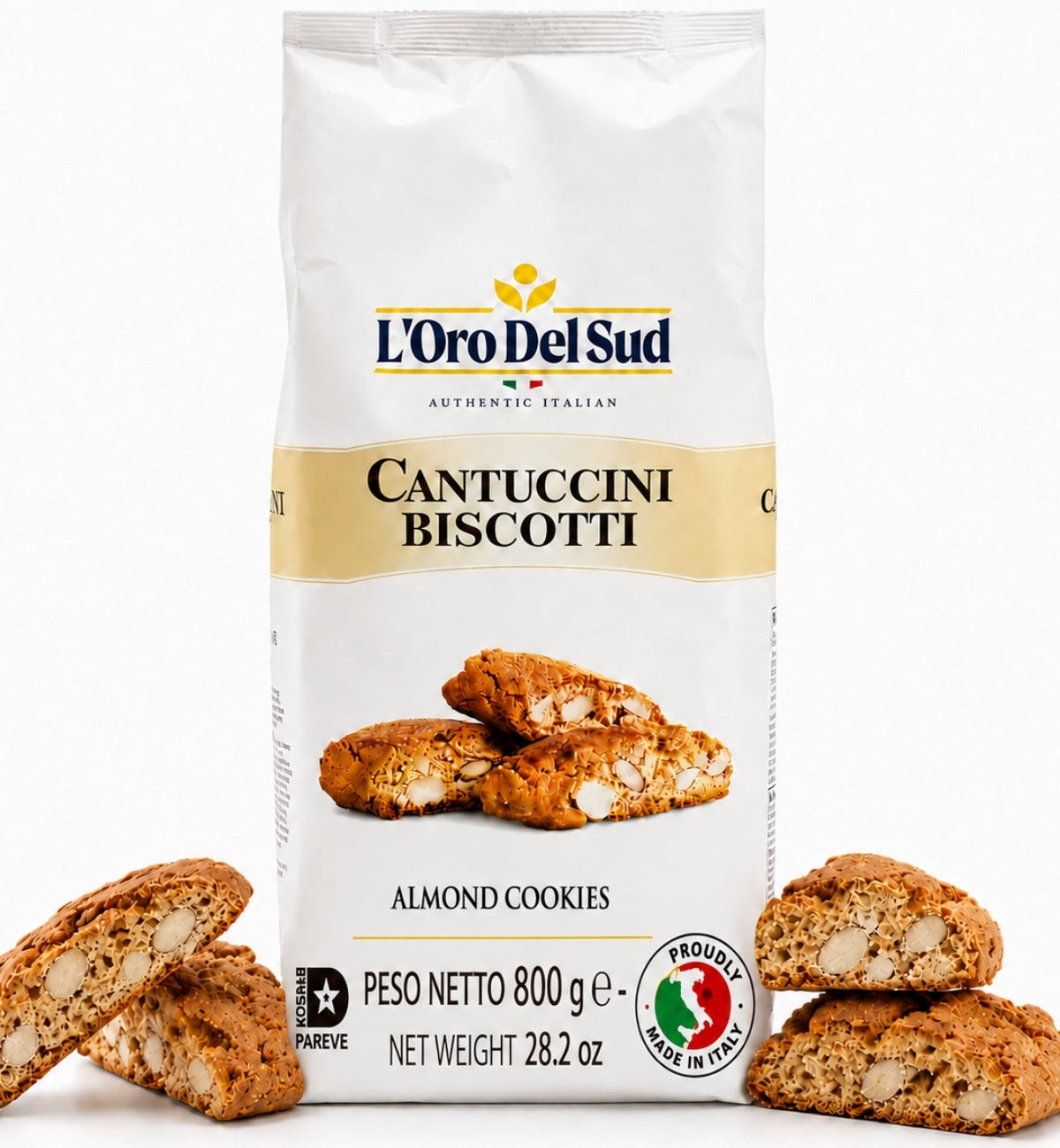 L'Oro Del Sud, Cantuccini Biscotti with Almonds, 28 oz (794 g)