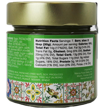 LOro Del Sud, Crunchy Pistachio Cream Premium 40% Pistachios, 7oz (200g)