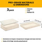 L'Oro Del Sud, Dough Proofing Box (2 Pack + Lid), White