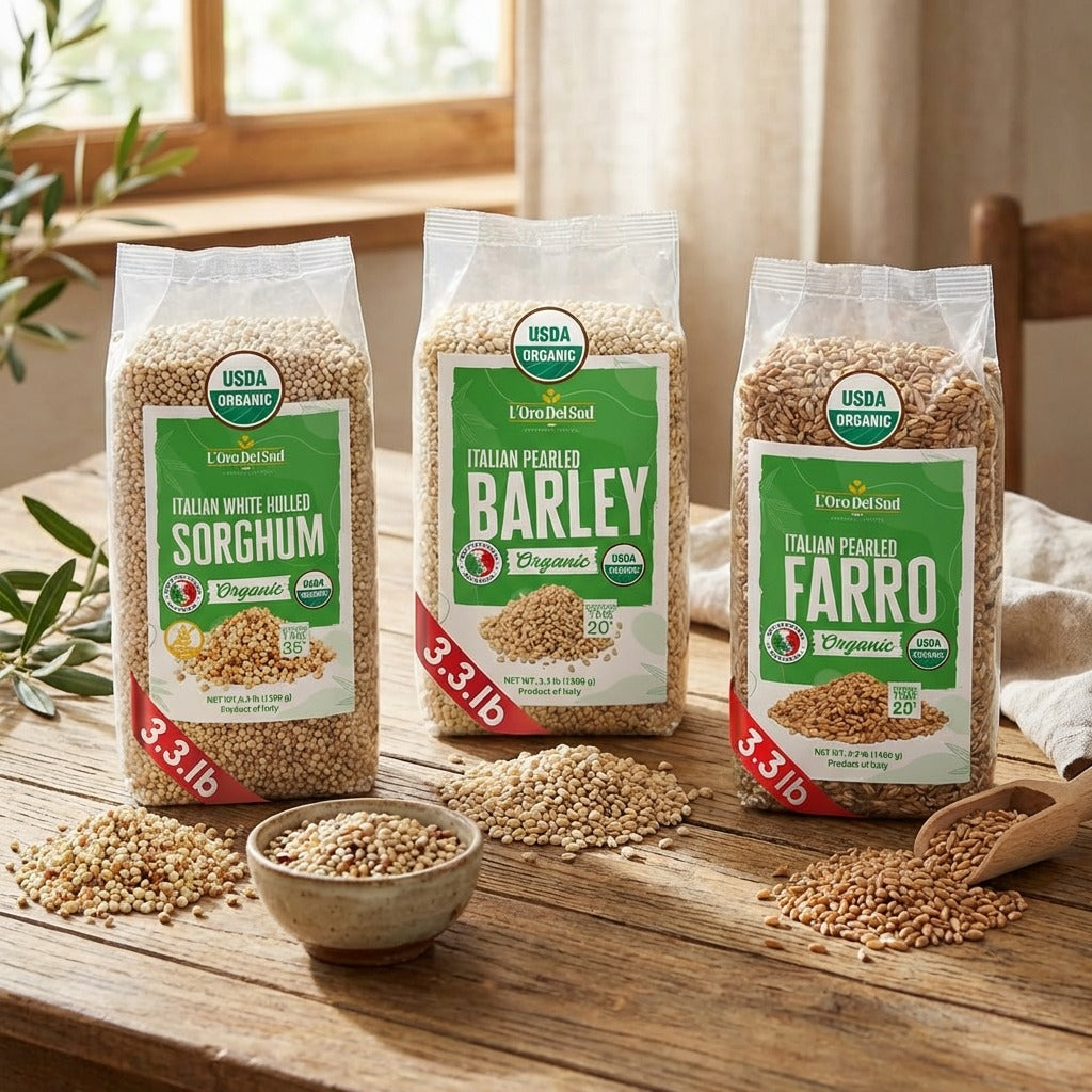 L'Oro Del Sud, Organic Emmer (Farro), (2 kg) 4.4 lb