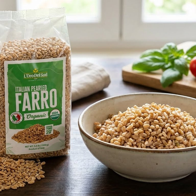 L'Oro Del Sud, Organic Emmer (Farro), (2 kg) 4.4 lb