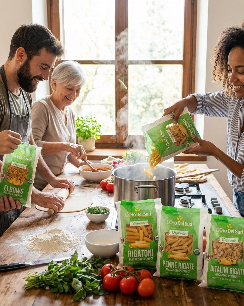 L'Oro Del Sud, Organic Elbows Pasta, 20 Pack x 1 lb