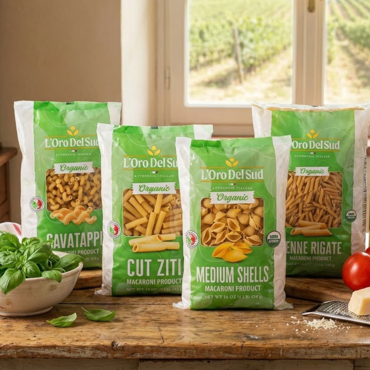 L'Oro Del Sud, Organic Cut Ziti Pasta 20 Pack x 1 lb