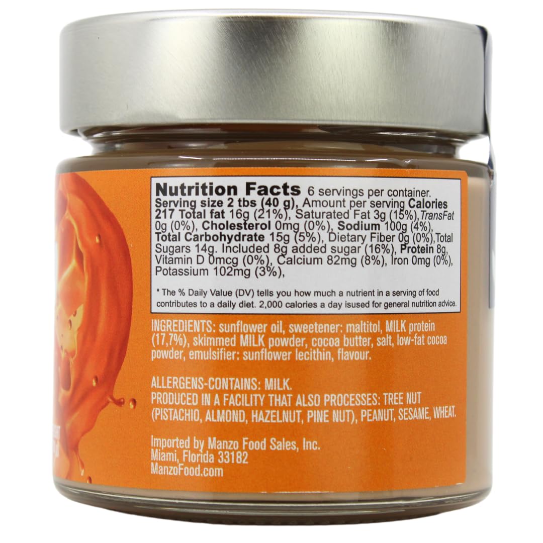 L'Oro Del Sud, Caramel Protein Spread, 7 oz (200g)
