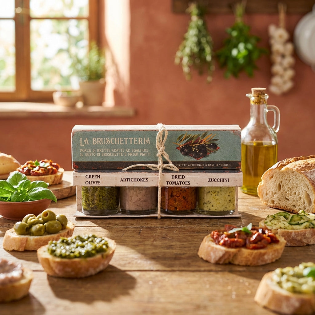 Artigiani dei Sapori, 4 Pack, Bruschetta Set "La Bruschetteria", each 1.3oz (36g)