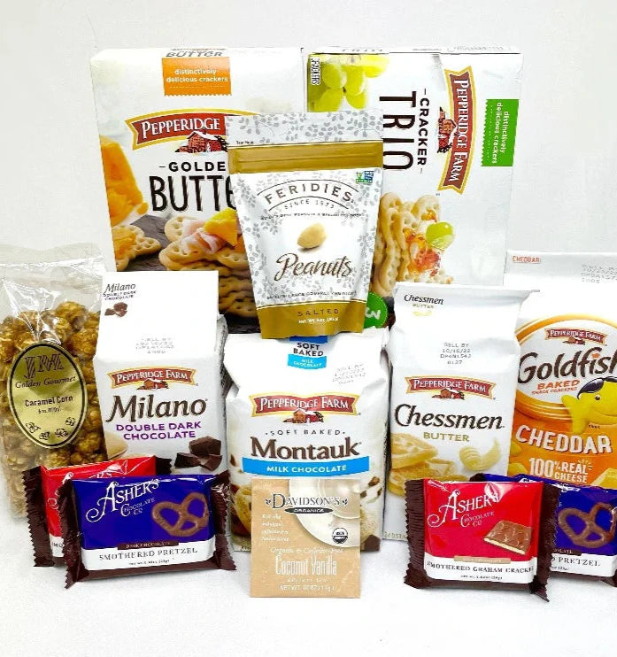 Large Feel Better Soon Gift Box - Get Well Care Package with Gourmet Snacks