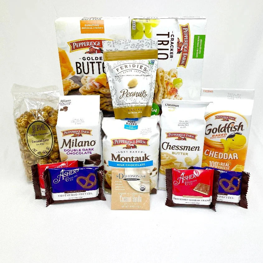 Large Happy Birthday Gift Box - Gourmet Birthday Basket with Snacks & Treats