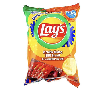 Lay’s Brazil BBQ Pork Rib Potato Chips – Brazilian Style BBQ Lay’s (Vietnam)