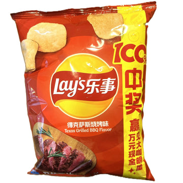 Lay’s Texas Grilled BBQ Potato Chips – Chinese BBQ Flavor (China)