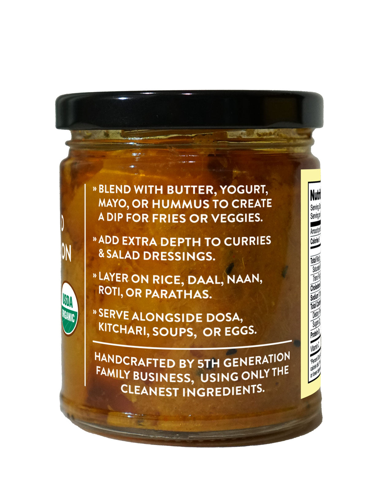 Fermented Sweet Lemon Pickle, Certified Organic - 10.5 oz
