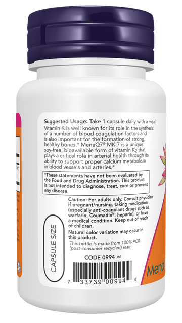 MK-7 Vitamin K-2 Extra Strength-300mcg