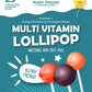 Andy Anand Low Calorie Lollipops with Multi Vitamins fruit flavored, Kids Love Them! 8.8 oz, Kids Multivitamin Pops, Sweetened with real fruit Juice