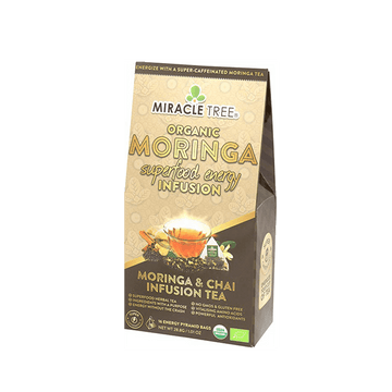 Organic Moringa Energy Tea - Chai Spice - Natural Coffee Alternative