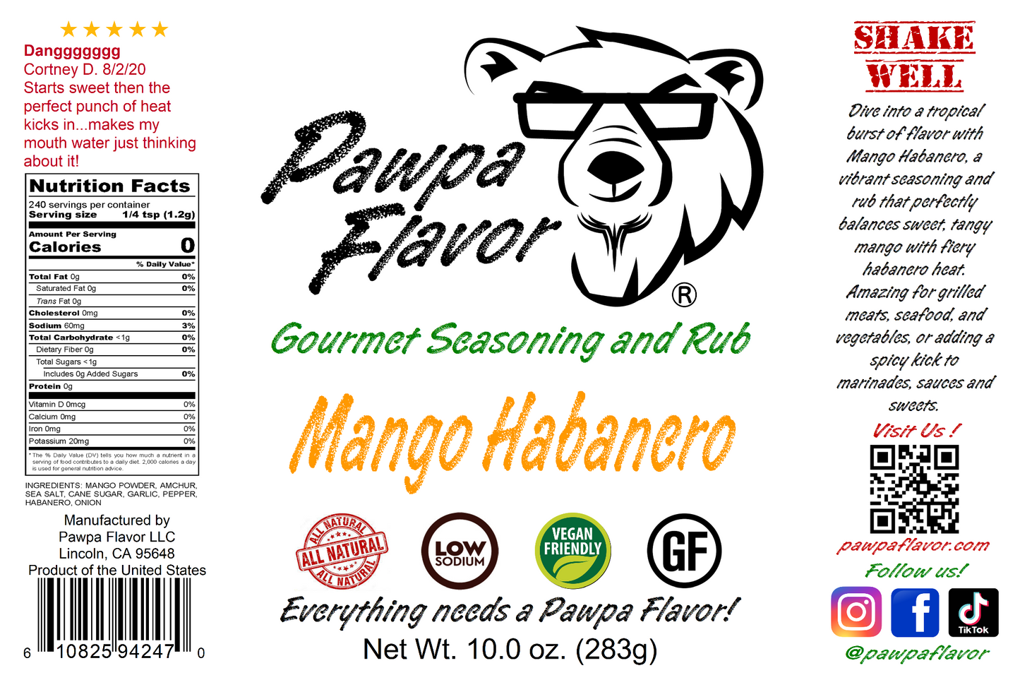 Pawpa Flavor Mango Habanero