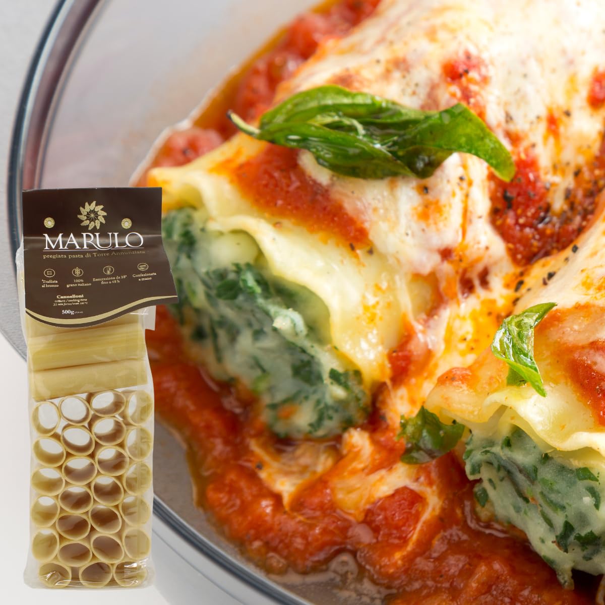 Marulo, Organic Cannelloni, Bronze Die Cut, (500g)