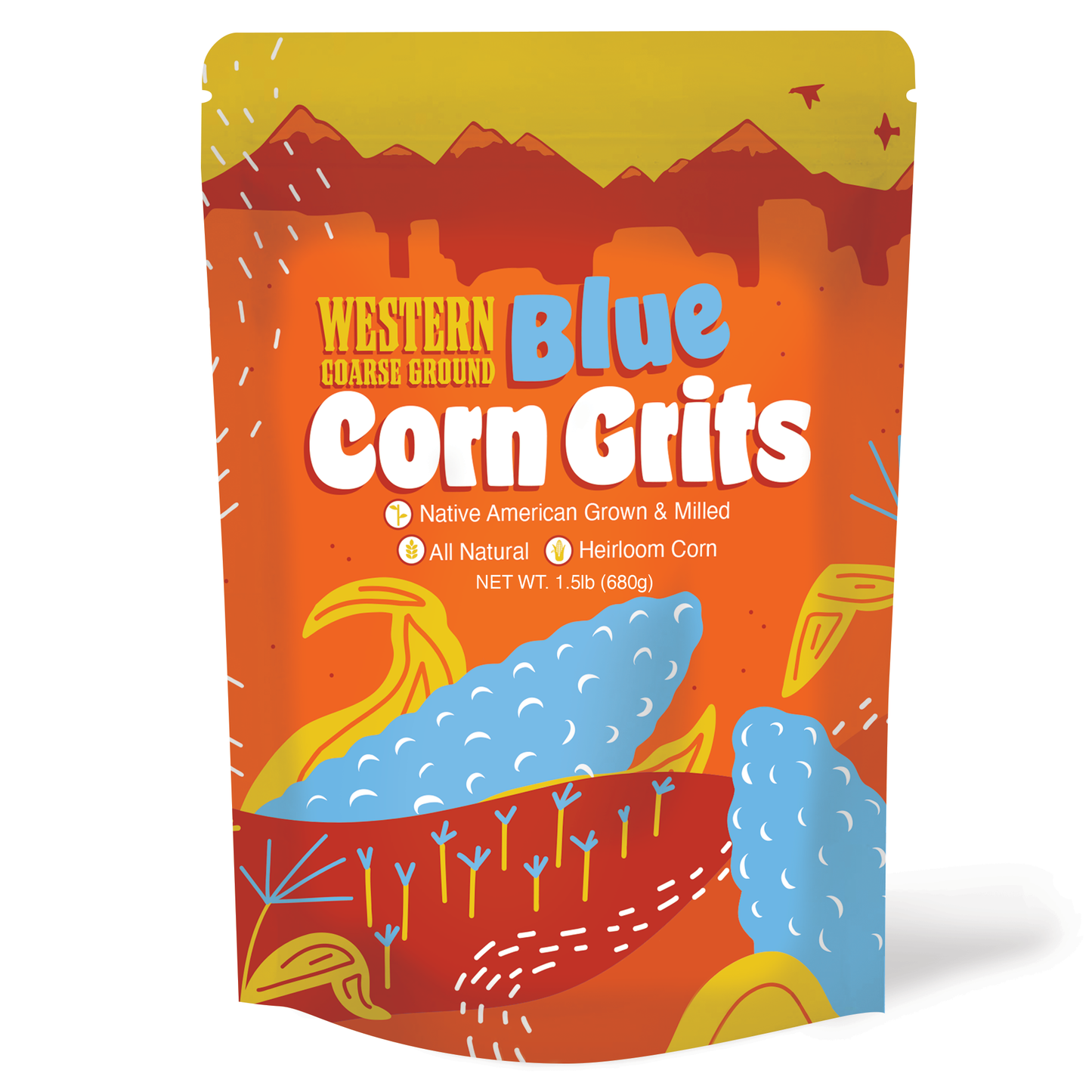 Western Heirloom Blue Corn Grits