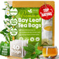 Premium Dried Bay Leaves, Tea Bags, Powder, Bay Leaves Spice, Whole Nice Leaves, Wildcrafted, Fresh Harvested, Bay Leaves For Cooking, Sugar-Free, Gluten Free, Caffeine Free, Vegan