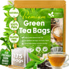 Premium Green Tea Bags, 100% Natural & Pure from Green Tea. Green Herbal Tea. No Sugar, No Gluten, Vegan