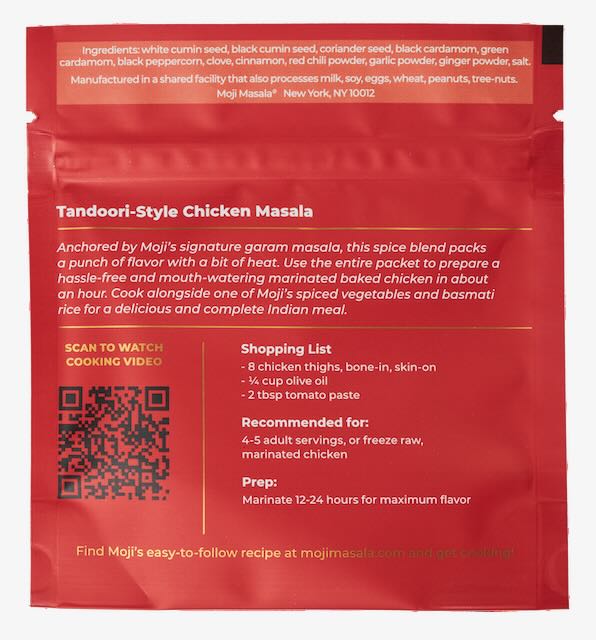 Indian Chicken Spice Set – Chicken Curry, Tandoori Chicken & Masala Wings | 3 Classic Dishes, Pre-Measured | moji masala®
