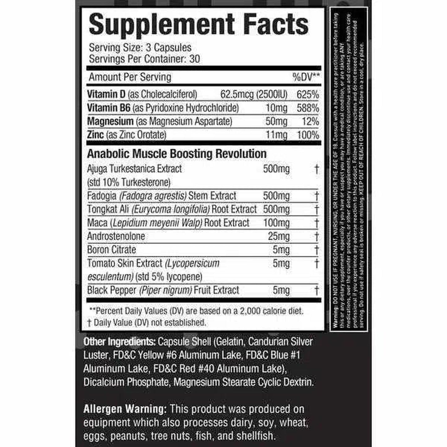 Muscle Sport Test Black Series - 90 Capsules