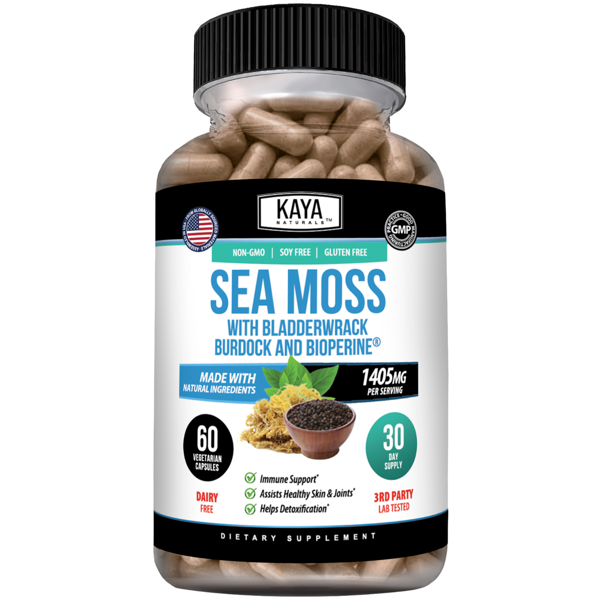 Sea Moss with Bladderwrack, Burdock, and BioPerine®
