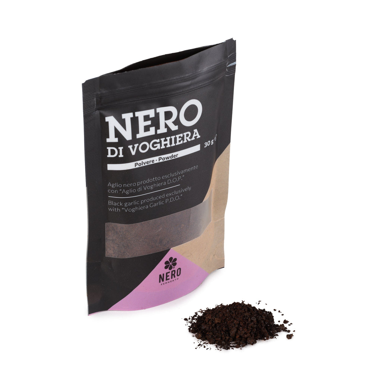 NERO FERMENTO Italian Whole Black Garlic Powder 1.05 oz (30 g)