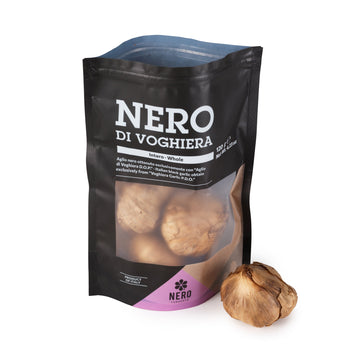 NERO FERMENTO Italian Whole Black Garlic 4.23 oz (3-4 bulbs)