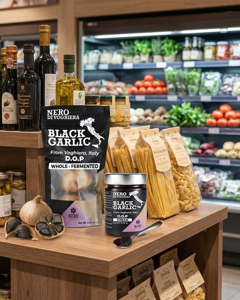 NERO FERMENTO Italian Whole Black Garlic Powder 1.05 oz (30 g)