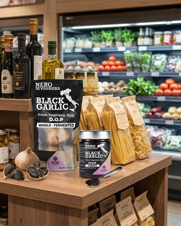 Nero Fermento Italian Whole Black Garlic 4.23 oz (3-4 bulbs)