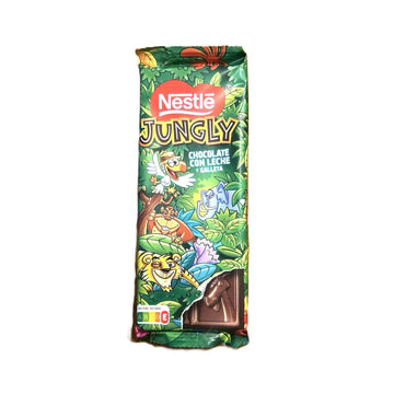 Nestlé Jungly – Crunchy Cookie Milk Chocolate Bar, Rare Import (Spain)