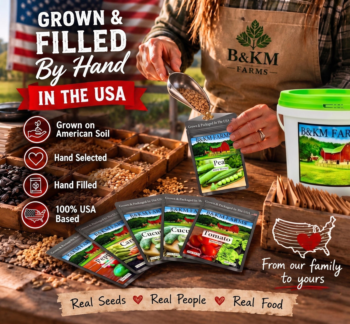 40 Vegetable Seed Packets. 46,000 Heirloom Non-GMO Seeds