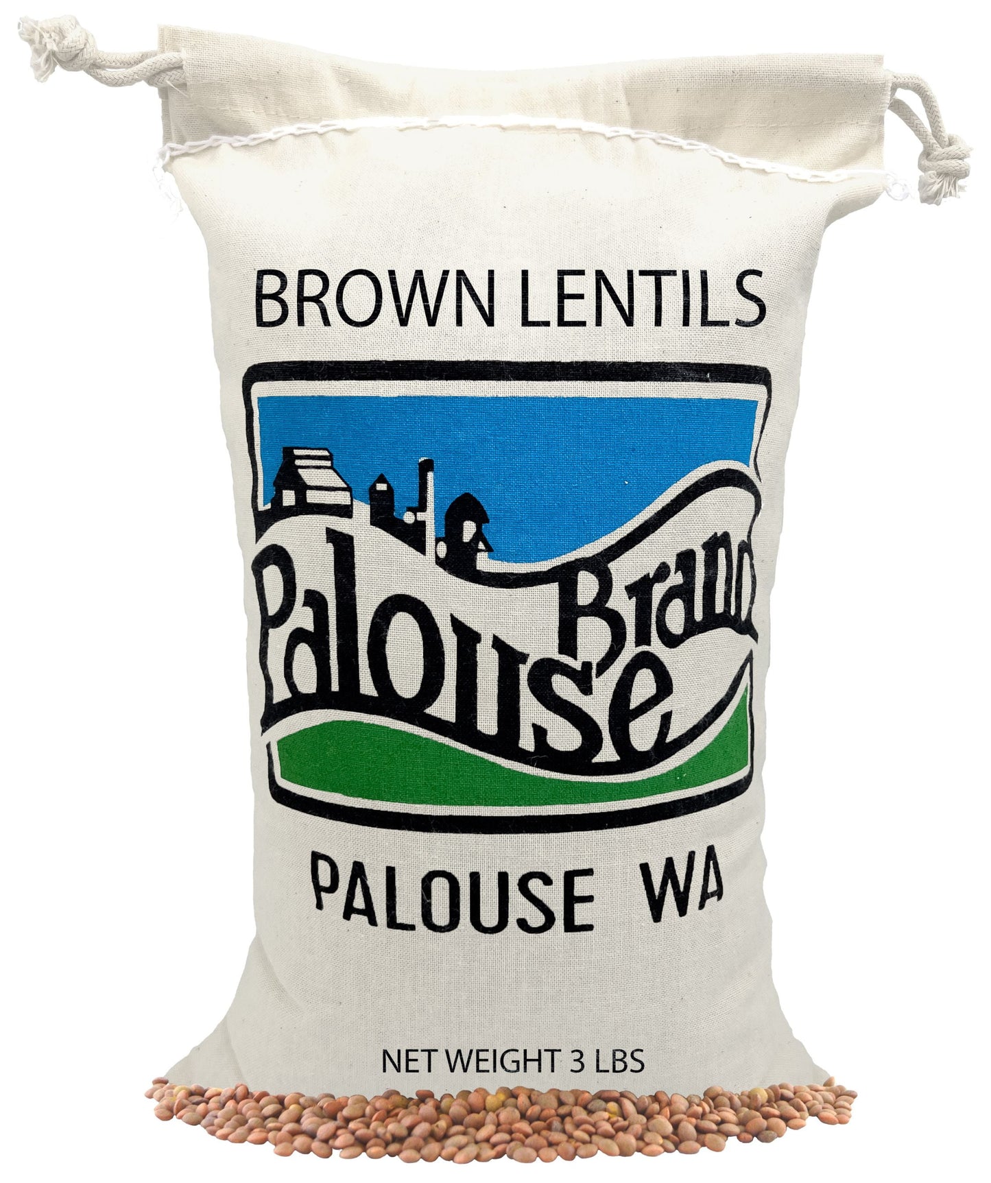 Certified Glyphosate Residue Free Small Brown Dry Lentils | 3 Lbs Plastic Free Packaging | Family Farmed In Washington State | 1