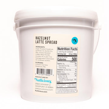 Nutlicious, Roasted Hazelnut and Roasted Coffee Latte Spread  (9 lb)