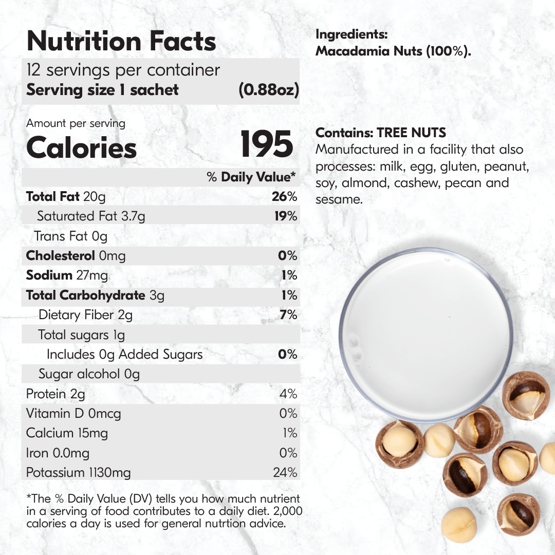 100% Macadamia Milk (12 Packs)