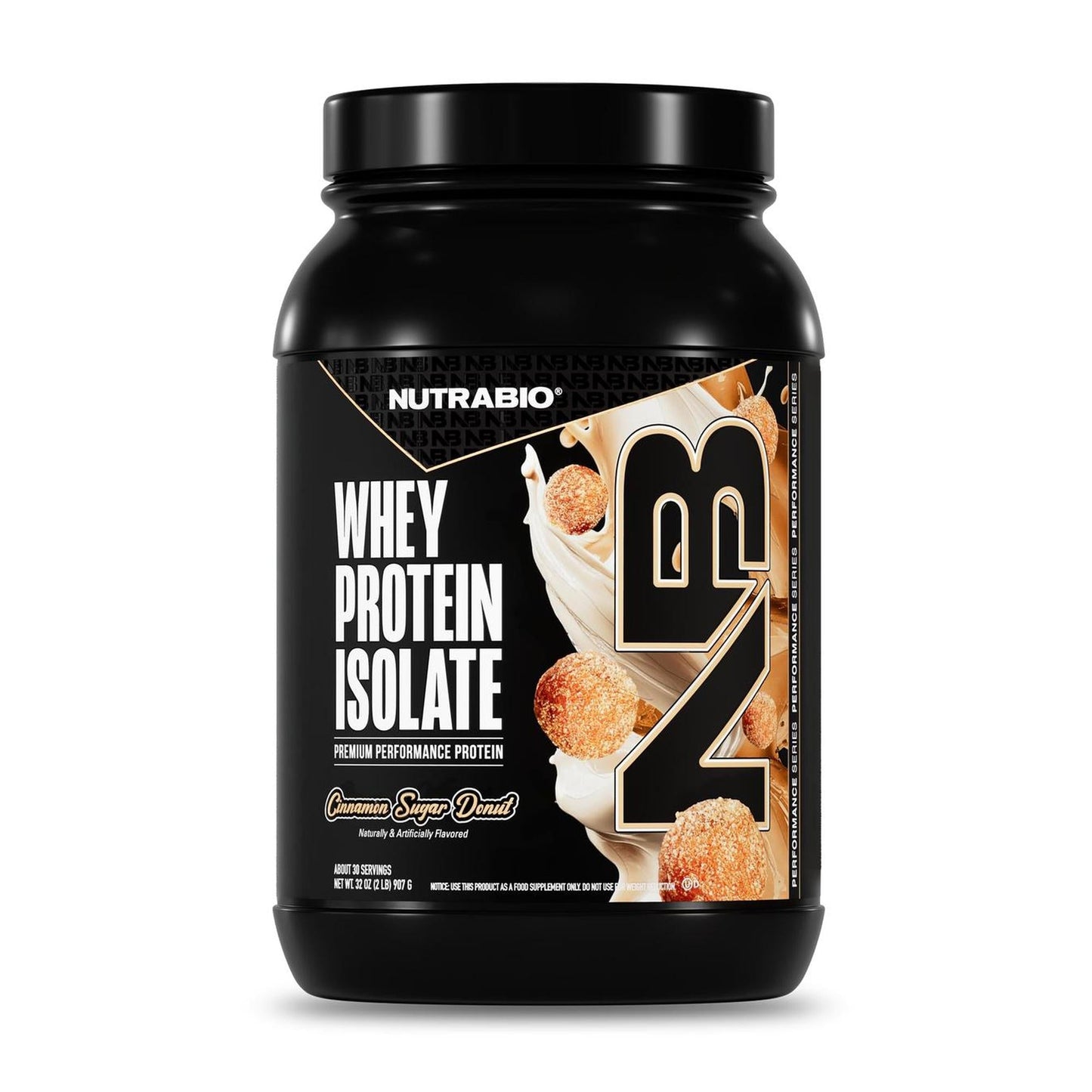 NutraBio 100% Whey Protein Isolate - 2 lb