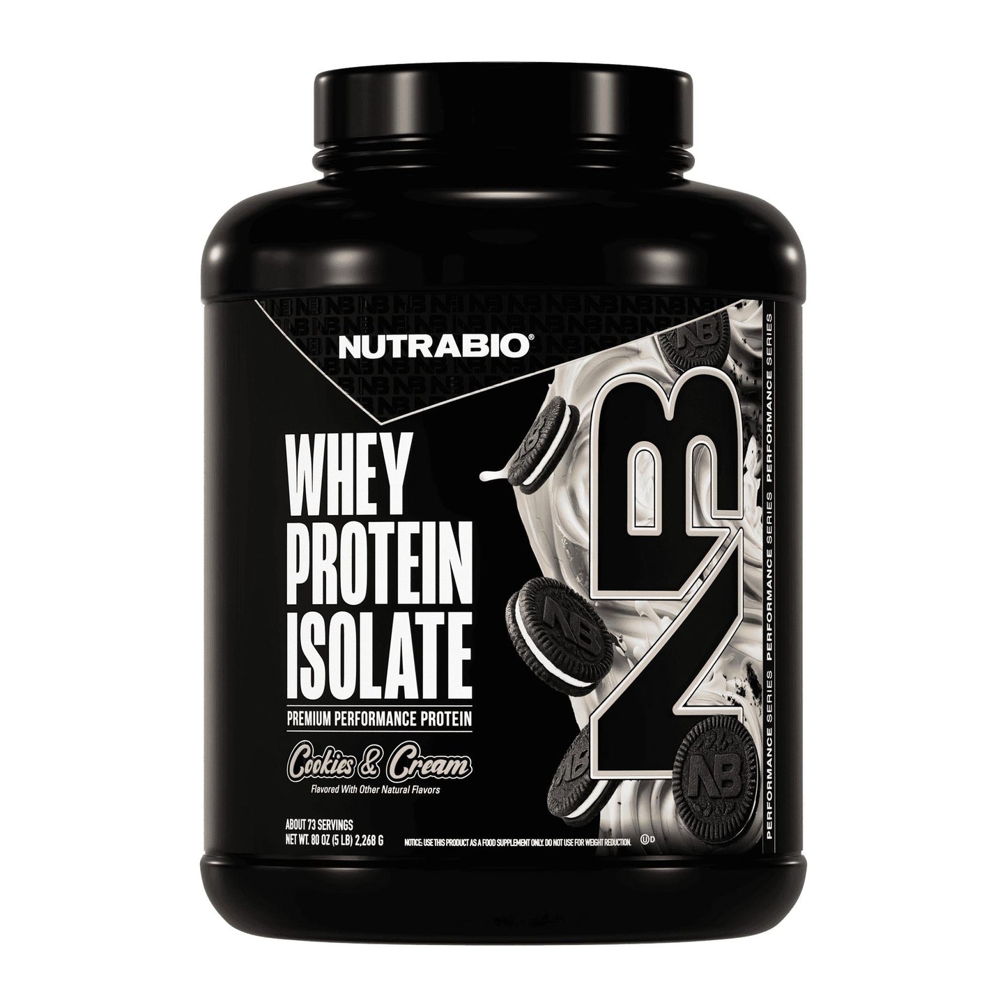 NutraBio 100% Whey Protein Isolate - 5 lb