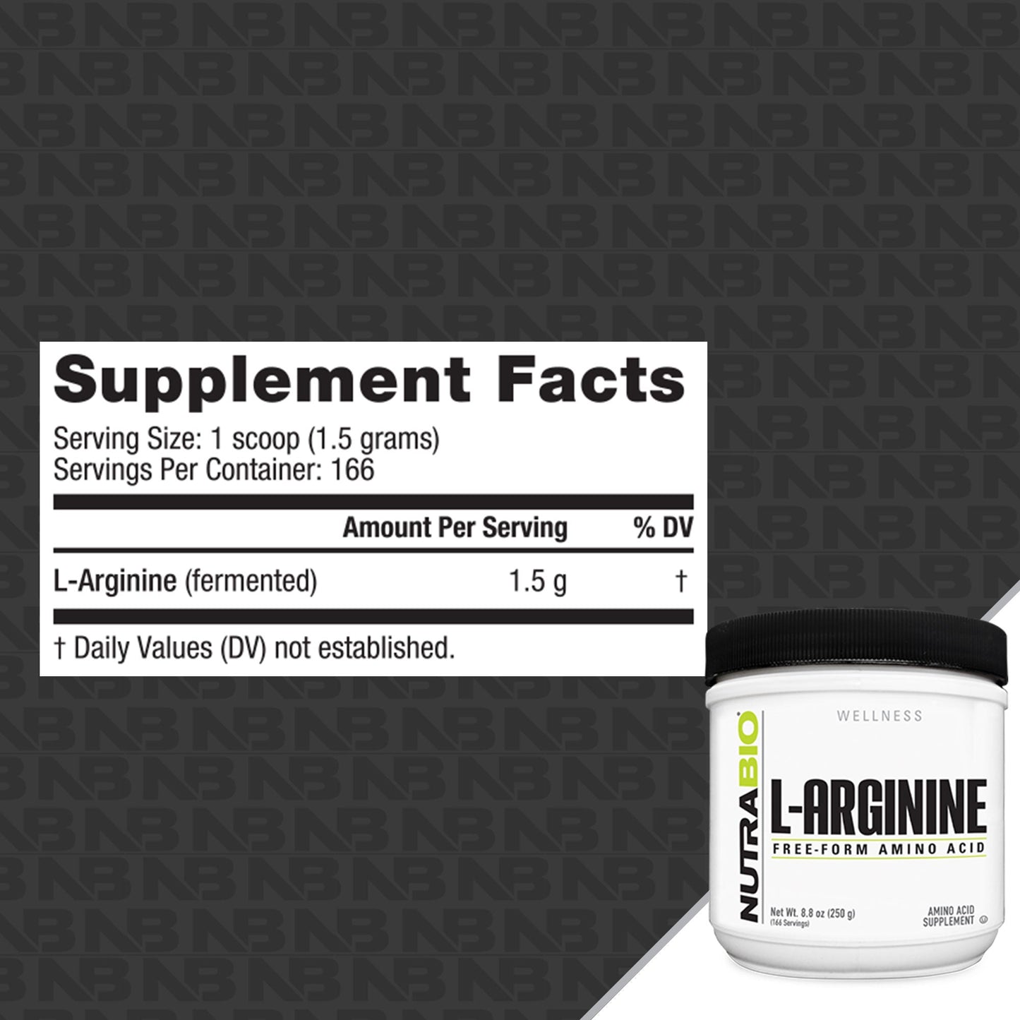 NutraBio L-Arginine Powder