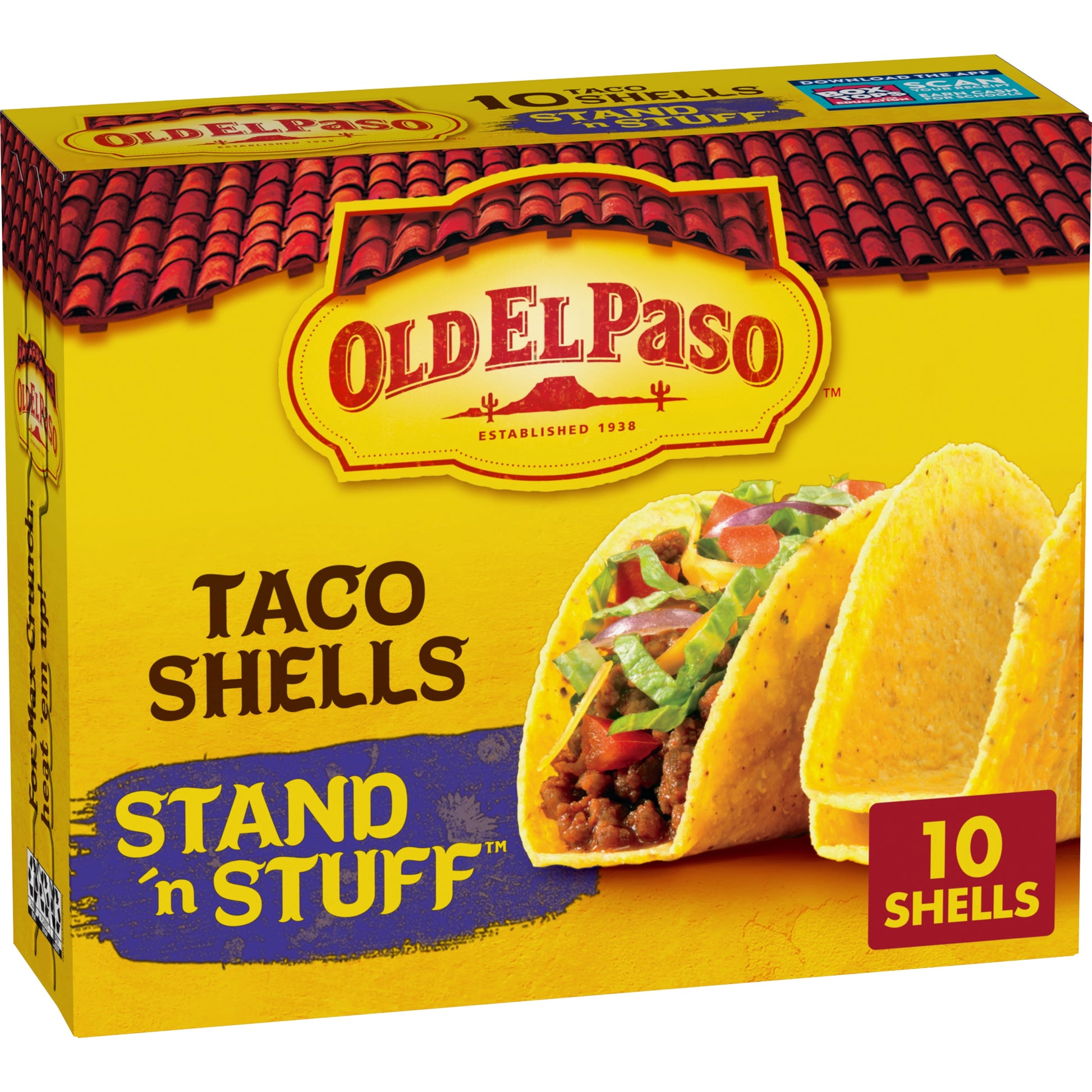 Old El Paso Stand N Stuff Taco Shells, Gluten Free, 10-Count