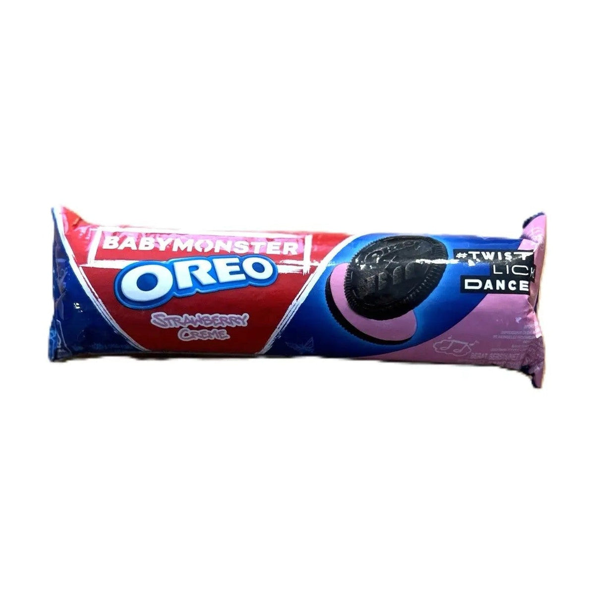Oreo BabyMonster Strawberry Chocolate Sandwich Cookies – Limited Edition K-Pop Snack (Indonesia) Best By 20-September-2026