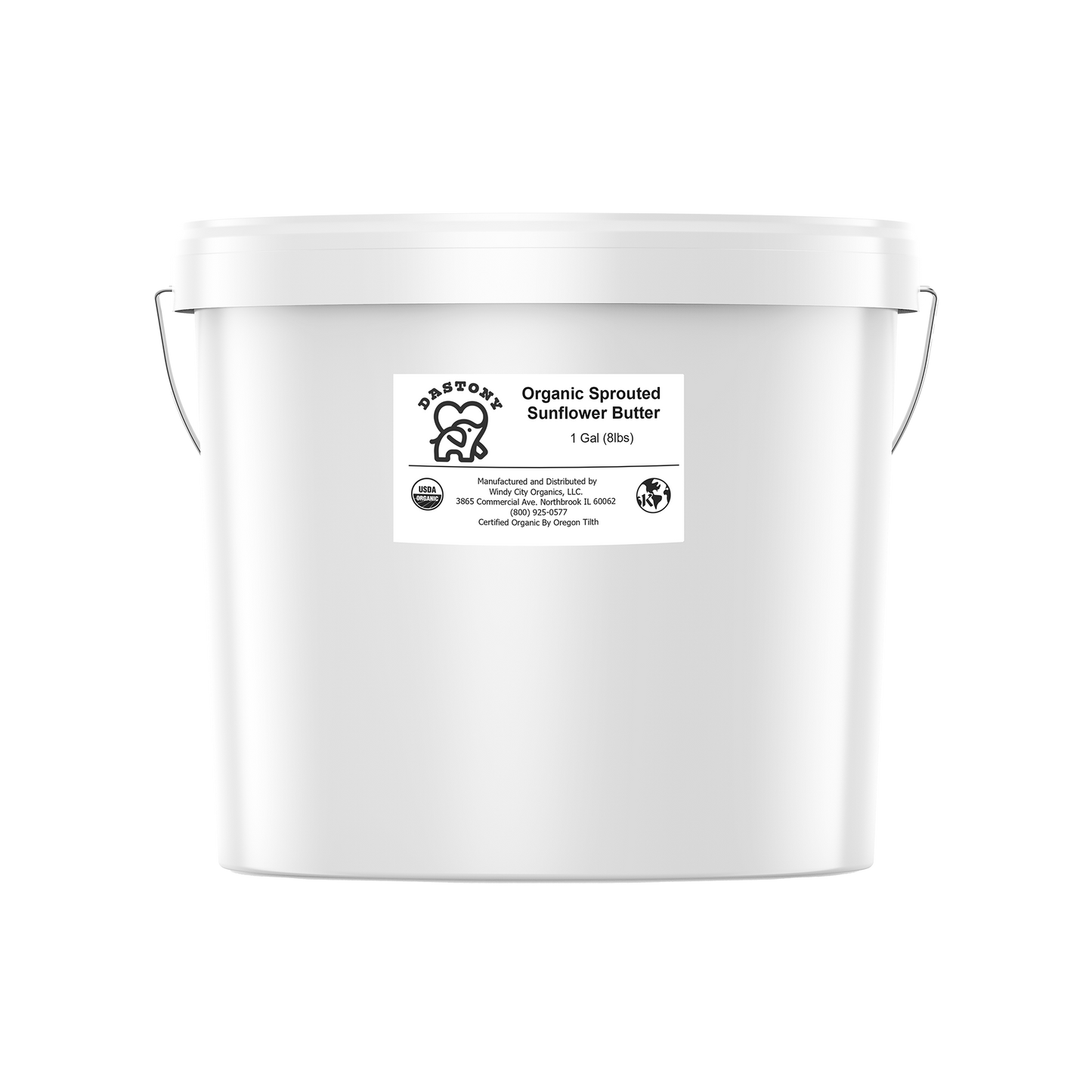 Organic Stone Ground Sprouted Sunflower Seed Butter - 1 Gallon