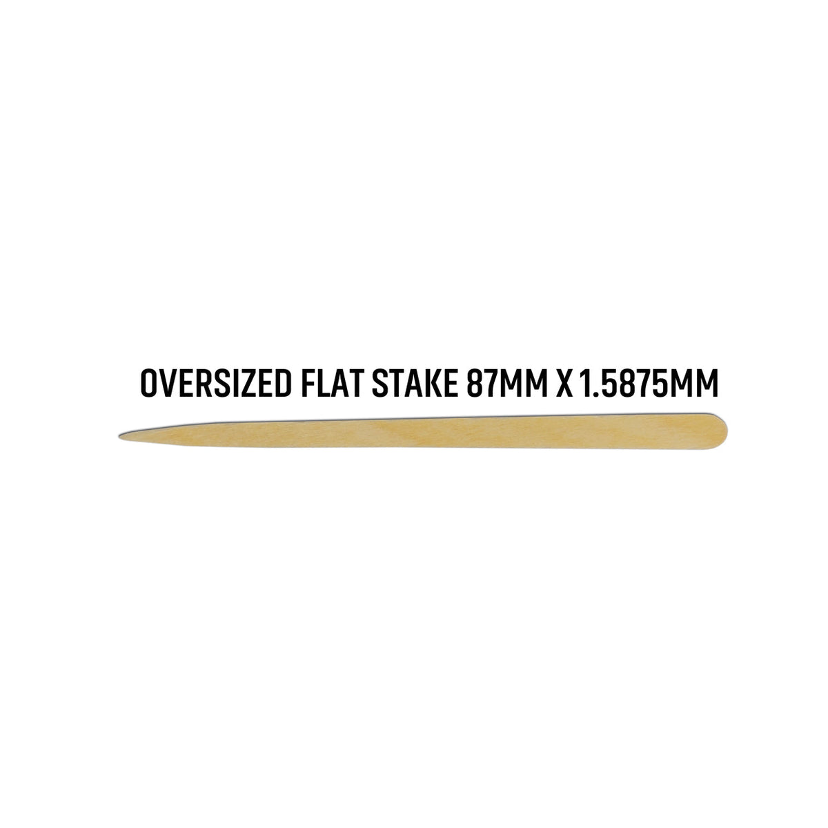 10000 Qty Oversized Flat Birchwood Stakes In Cardboard Reusable Box