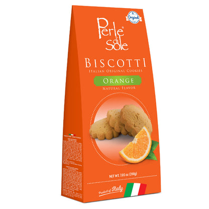 Perle di Sole Orange Shortbread Cookies — Italian Biscotti (7 oz)