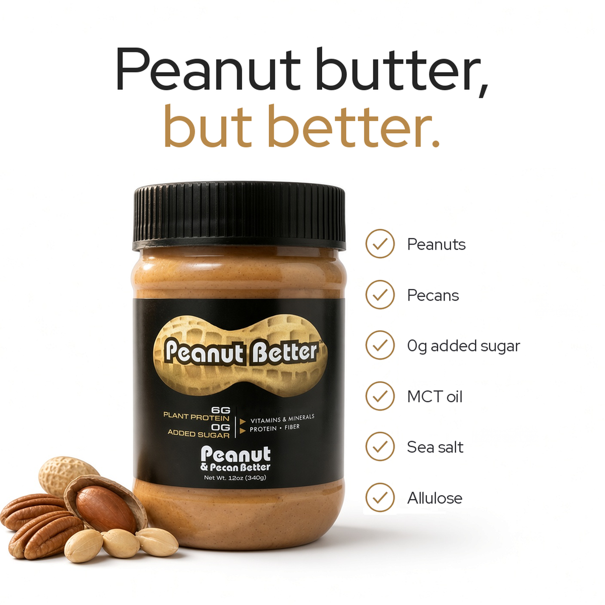 Peanut Better Two 12oz Jars