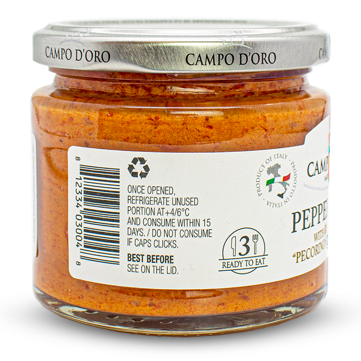 Campo D'Oro, Pepper and Ricotta Pesto with Pecorino, 6.35oz